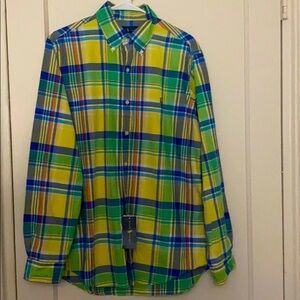 NWT Polo Ralph Lauren plaid button down size: M